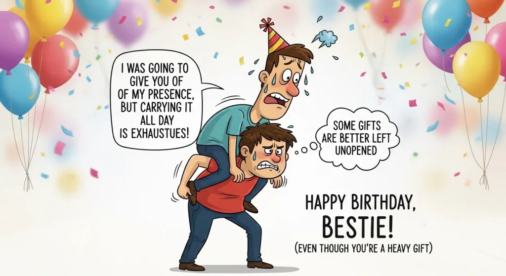 Funny Birthday Wishes for Best Friend