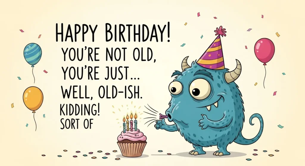 Short Funny Birthday Wishes for Friends