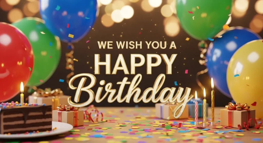 We Wish You a Happy Birthday Wishes