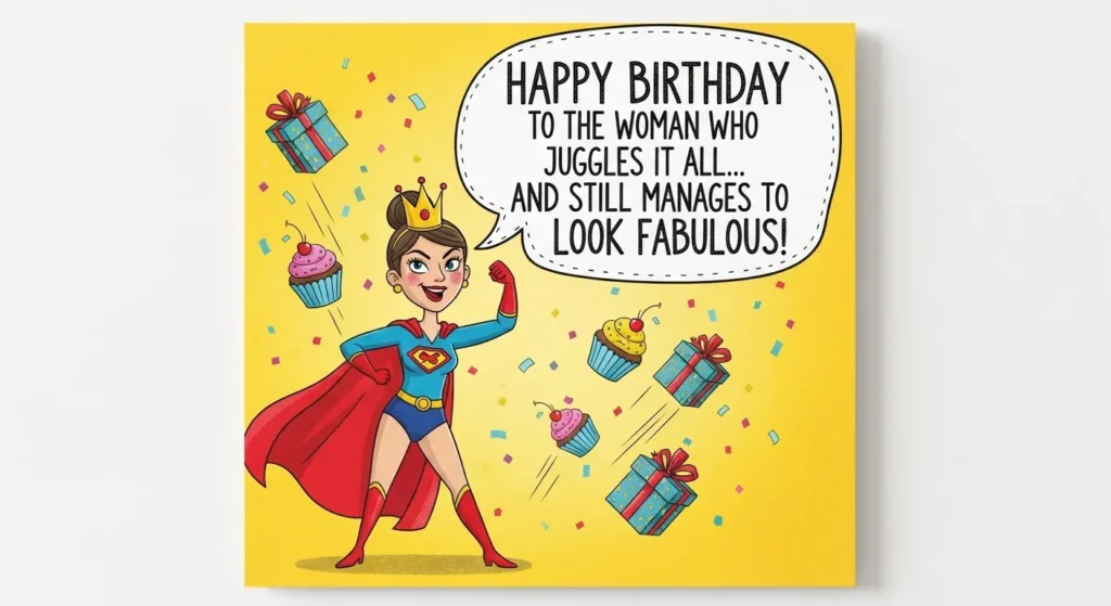 Funny Birthday Wishes for Mom