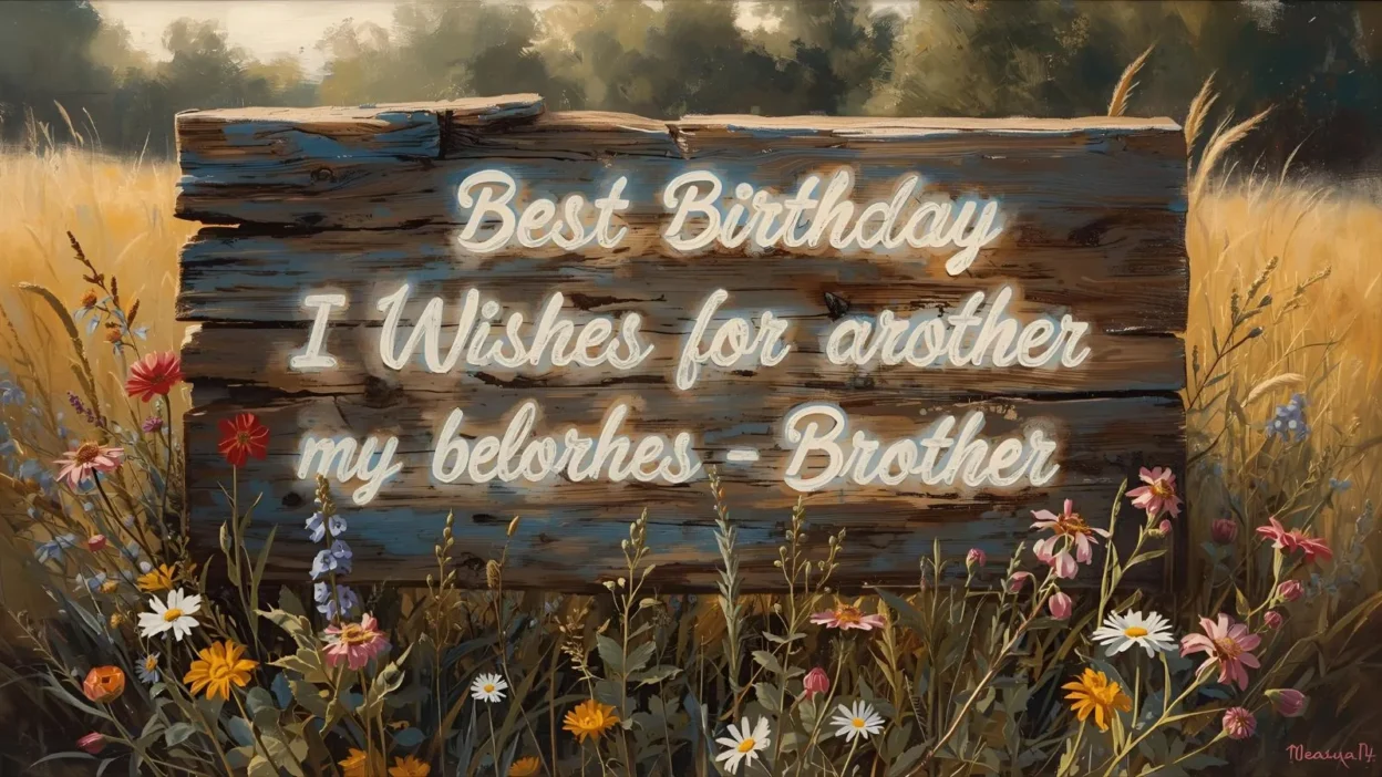Best Birthday Wishes For Brother