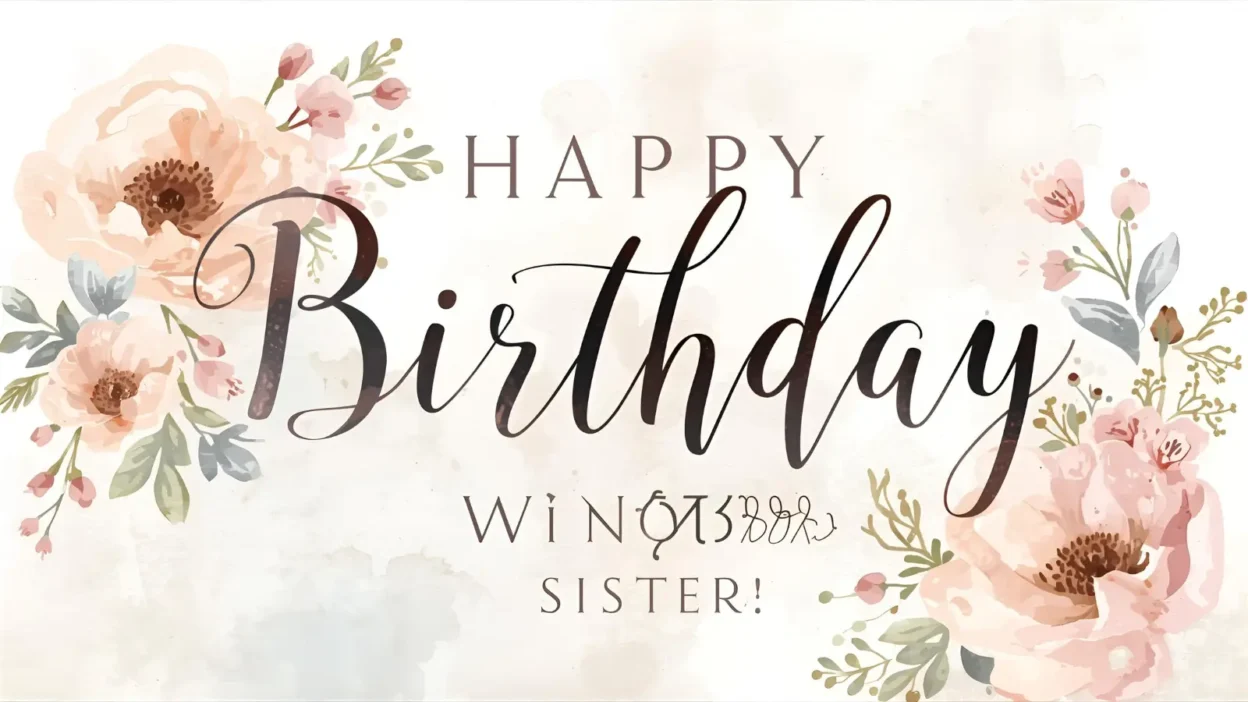 Happy Birthday Wishes for Sister
