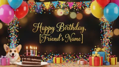 Wish Happy Birthday to My Friend